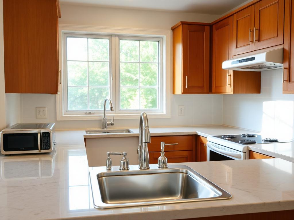 Residential kitchen deep clean after Royalty Touch Cleaning